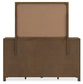 Cabalynn King Panel Bed with Storage with Mirrored Dresser and Chest