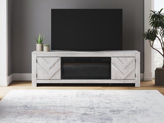 Cayboni 71" TV Stand with Electric Fireplace