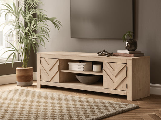 Cayboni LG TV Stand w/Fireplace Option