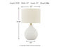 Wardmont Ceramic Table Lamp (1/CN)
