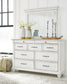 Kanwyn Queen Panel Bed, Dresser and Mirror