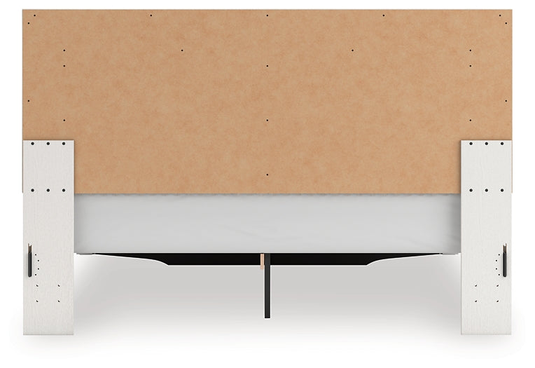 Zuraleus King Upholstered Panel Platform Storage Bed