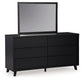 Danziar Queen Panel Bed, Dresser, Mirror and Nightstand