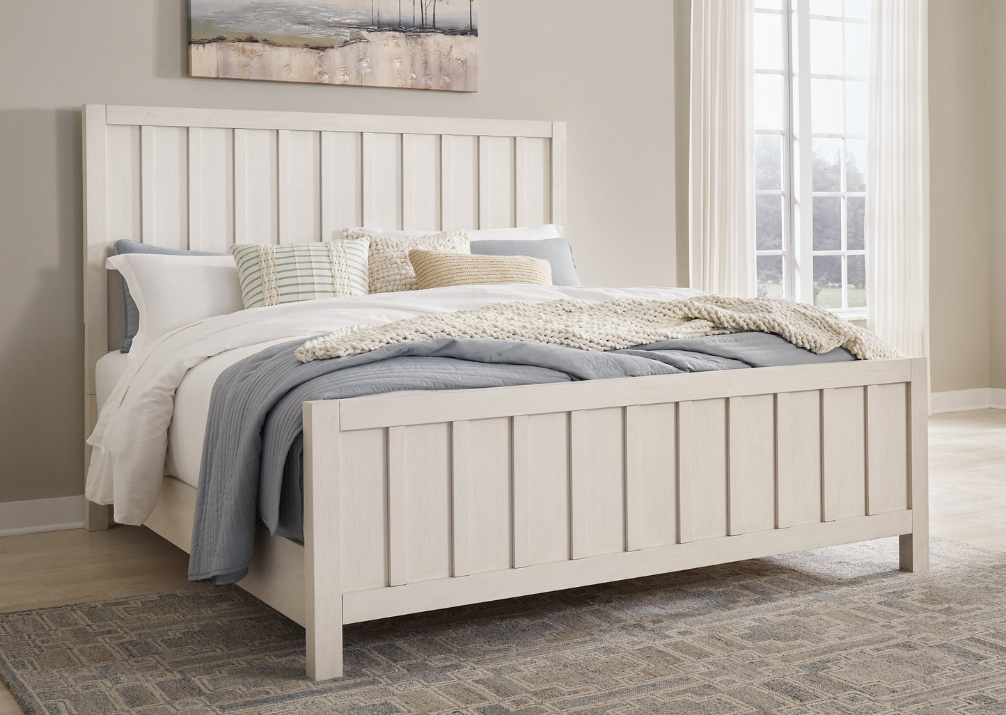 Shaybrock King Panel Bed, Dresser and Mirror