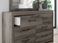 Graystorm Full Panel Bed, Dresser, Mirror, Chest and Nightstand