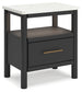Cadmori Full Upholstered Panel Bed, Dresser, Mirror and Nightstand