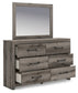 Graystorm Queen Panel Bed, Dresser, Mirror and Nightstand