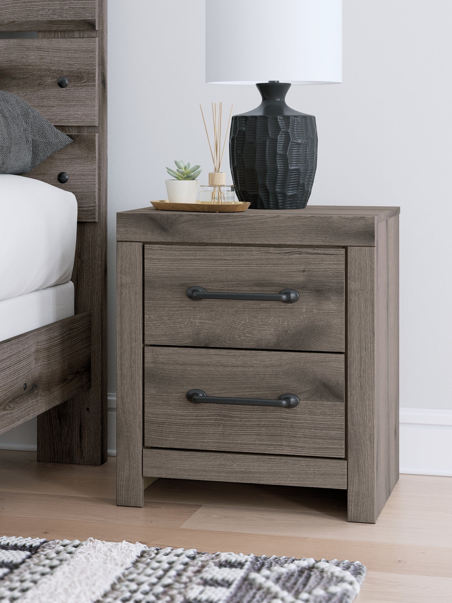 Graystorm Twin Panel Bed, Dresser, Mirror, Chest and Nightstand