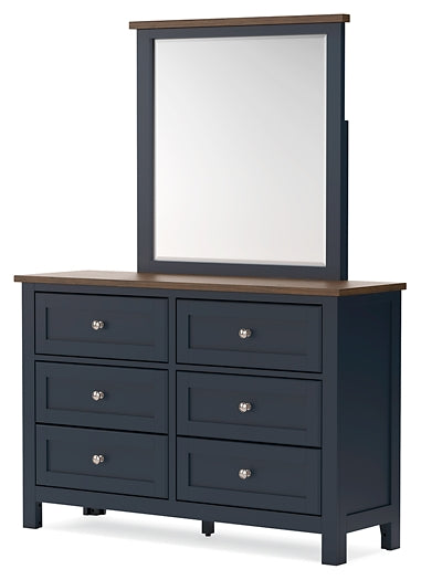 Landocken Twin Panel Headboard, Dresser, Mirror and Nightstand