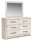 Lawroy King Panel Bed, Dresser, Mirror and Nightstand