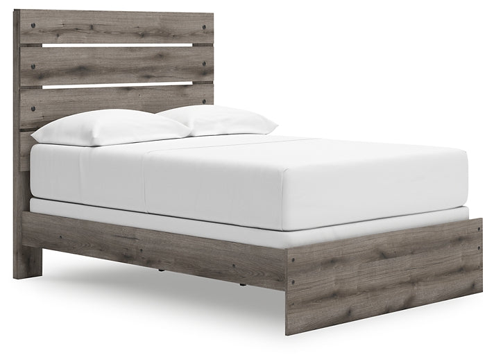 Graystorm Full Panel Bed, Dresser, Mirror and Nightstand