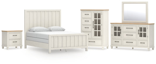 Shaybrock Queen Panel Bed, Dresser, Mirror, Chest and Nightstand
