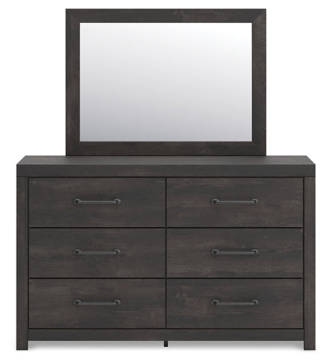 Hollivern Twin Panel Storage Bed, Dresser and Mirror