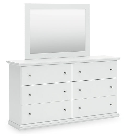 Bostwick Shoals King Panel Bed, Dresser, Mirror and Nightstand