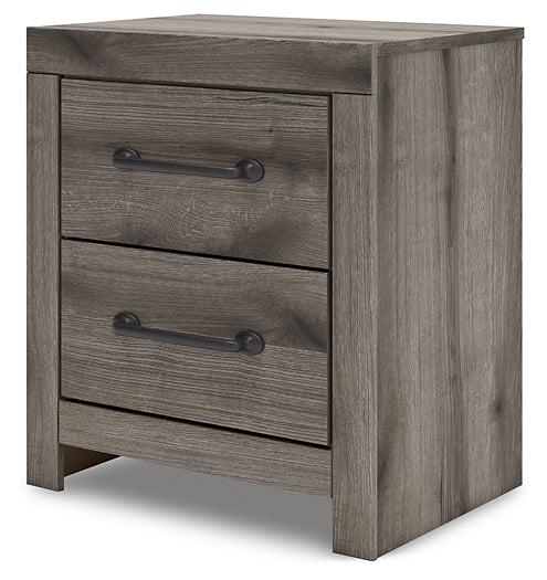 Graystorm Full Panel Storage Bed, Dresser, Mirror and Nightstand