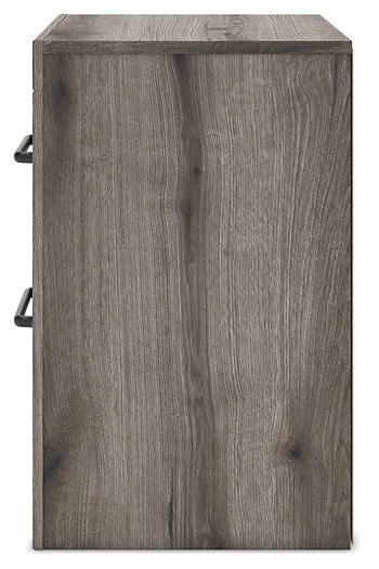 Graystorm Twin Panel Storage Bed, Dresser, Mirror and Nightstand