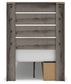 Graystorm Twin Panel Storage Bed, Dresser, Mirror, Chest and Nightstand