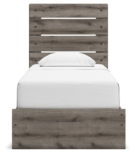 Graystorm Twin Panel Storage Bed, Dresser and Mirror