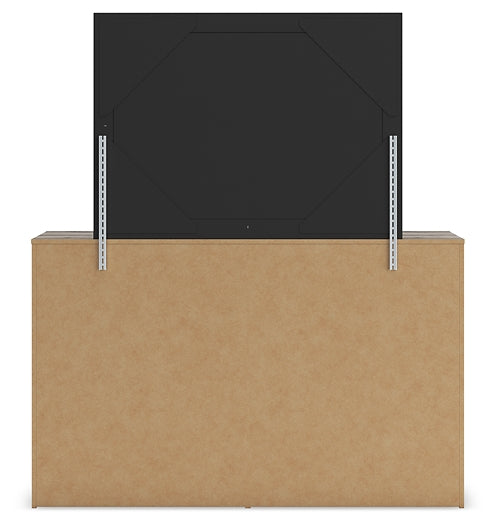 Graystorm Twin Panel Storage Bed, Dresser and Mirror