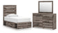 Graystorm Twin Panel Storage Bed, Dresser and Mirror