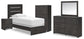 Hollivern Twin Panel Bed, Dresser, Mirror, Chest and Nightstand