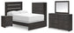 Hollivern Full Panel Bed, Dresser, Mirror, Chest and Nightstand