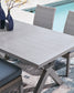 Half Moon Beach RECT Dining Table w/UMB OPT