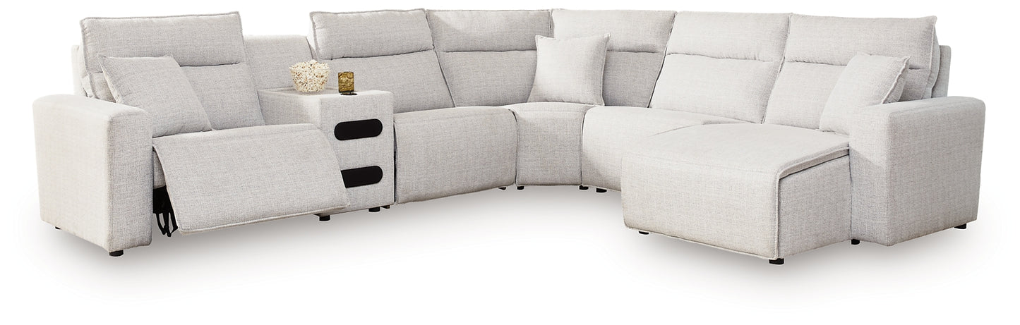 Modmax II 6-Piece Reclining Sectional with Chaise and Audio Console