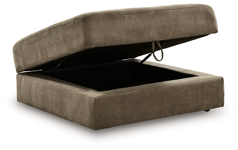 Camellia-Court Ottoman With Storage