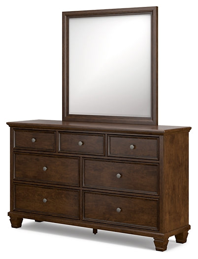 Danabrin Queen Panel Storage Bed, Dresser and Mirror