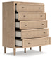 Cielden Full Upholstered Bed with Roll Slats, Dresser, Mirror, Chest and Nightstand