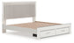 Zuraleus King Upholstered Panel Platform Storage Bed, Dresser, Mirror and Nightstand