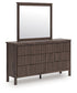 Pamytta Full Panel Platform Bed, Dresser, Mirror, Chest and Nightstand