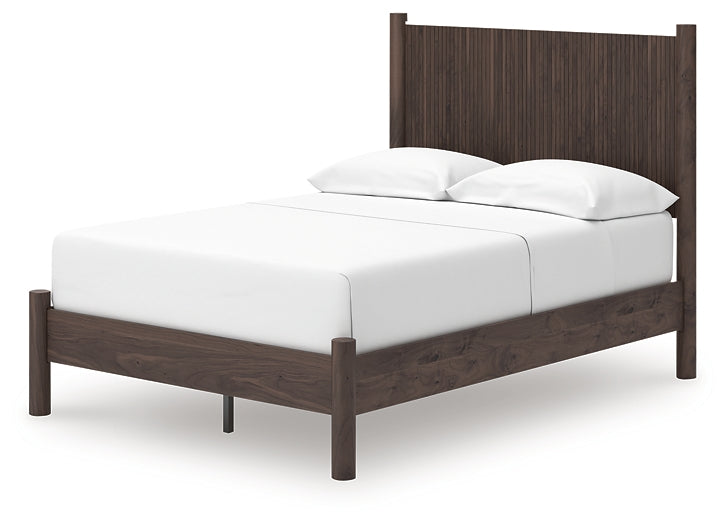 Pamytta Full Panel Platform Bed, Dresser, Mirror, Chest and Nightstand