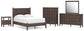 Pamytta Full Panel Platform Bed, Dresser, Mirror, Chest and Nightstand