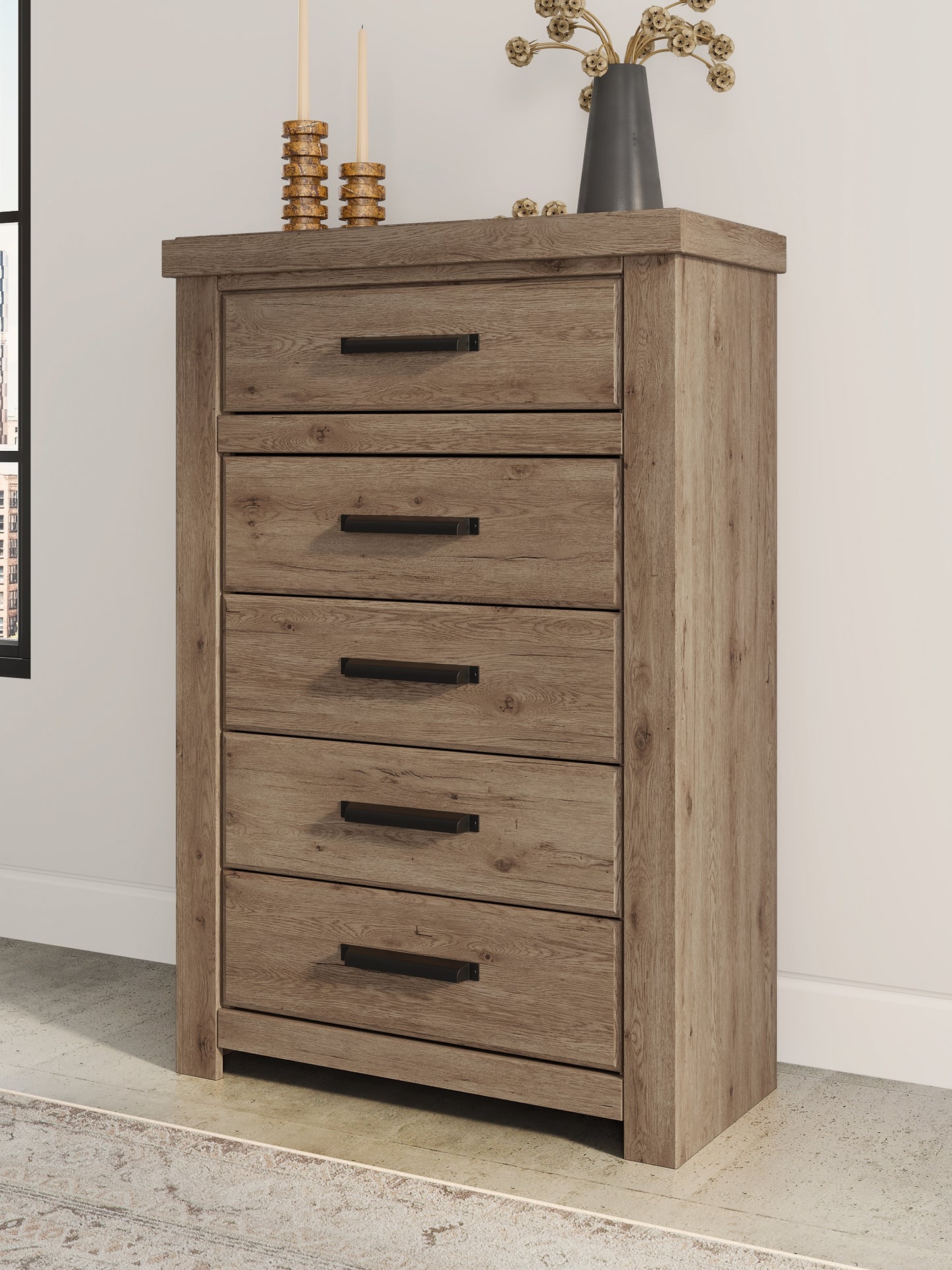 Oliandon Five Drawer Chest