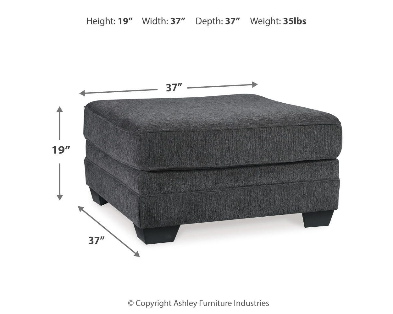 Tracling Oversized Accent Ottoman