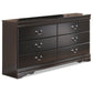 Huey Vineyard Six Drawer Dresser