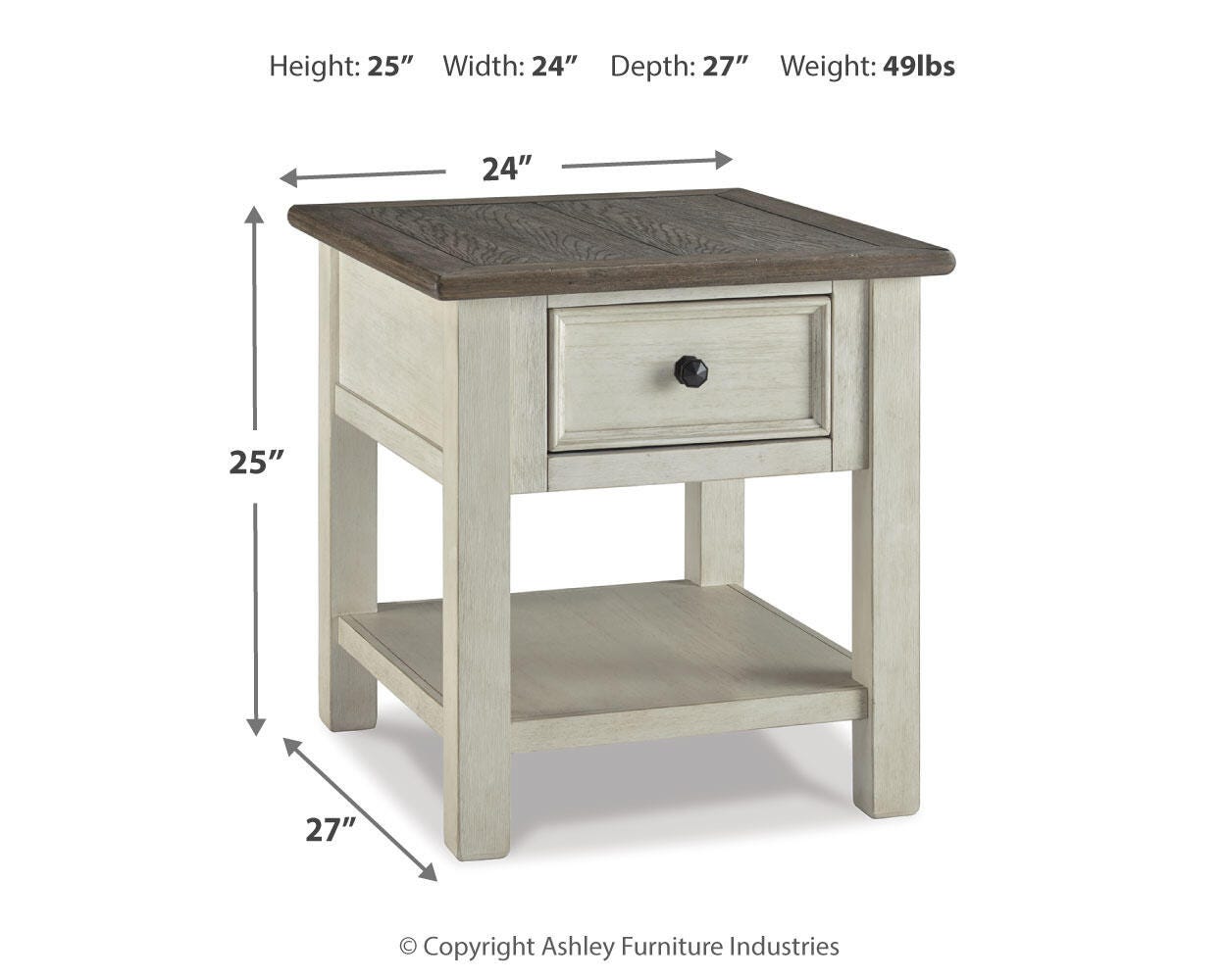 Bolanburg Rectangular End Table