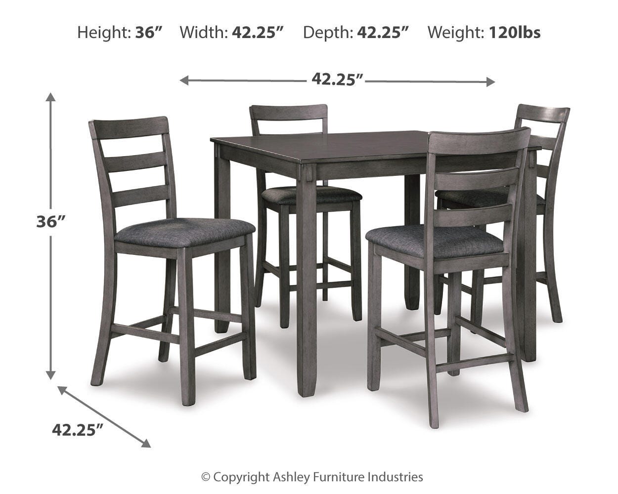 Bridson Square Counter TBL Set (5/CN)