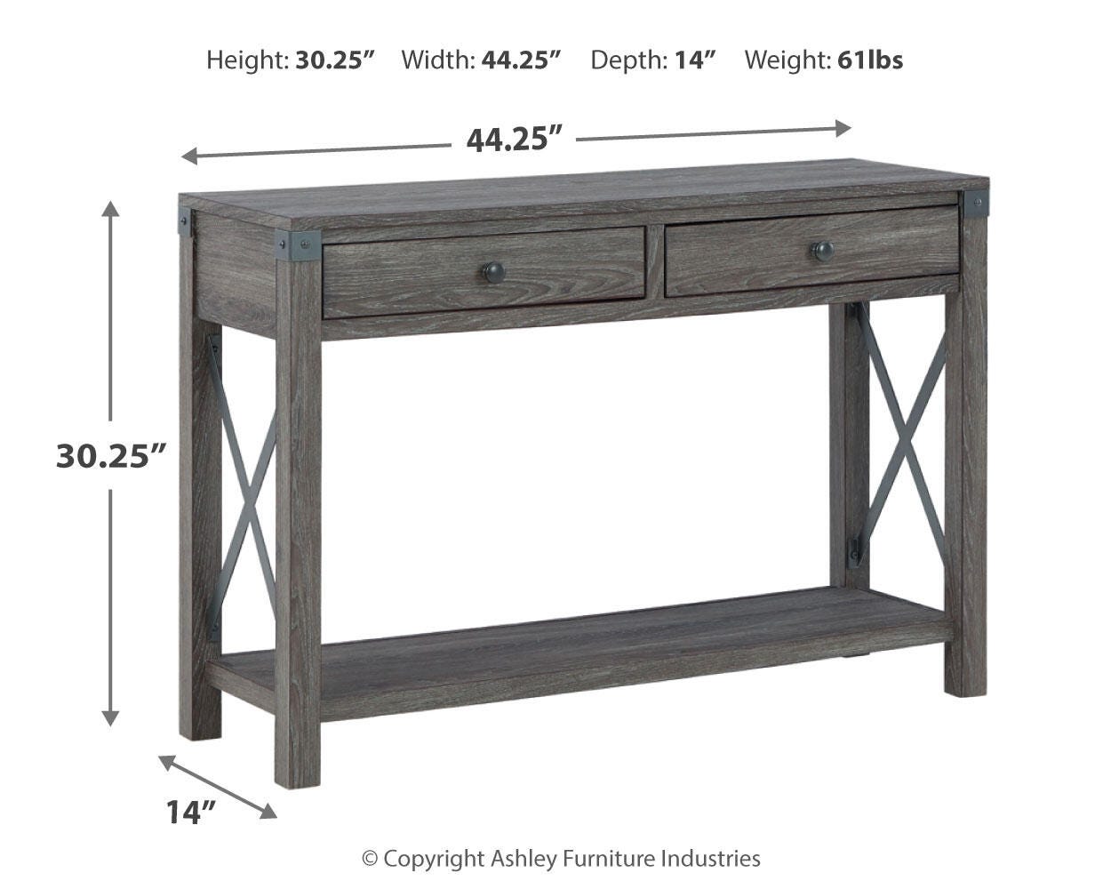 Freedan Console Sofa Table
