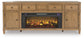 Sharlance 81" TV Stand with Electric Fireplace