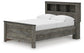 Frandern Full Bookcase Panel Bed with Storage