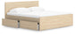 Onita King Panel Platform Bed with 1 Side Storage