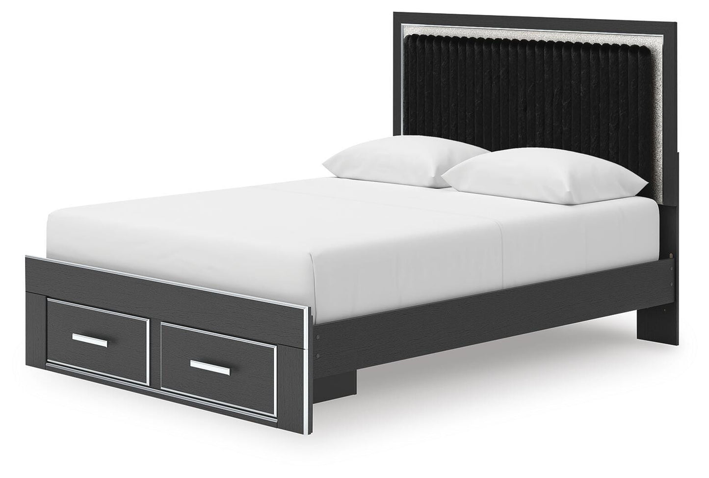 Zuraleus Queen Upholstered Panel Storage Bed
