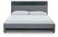 Verishaw California King Upholstered Bed with Wireless Audio