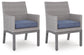 Half Moon Beach Arm Chair With Cushion (2/CN)