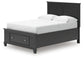 Lanolee Full Panel Storage Bed