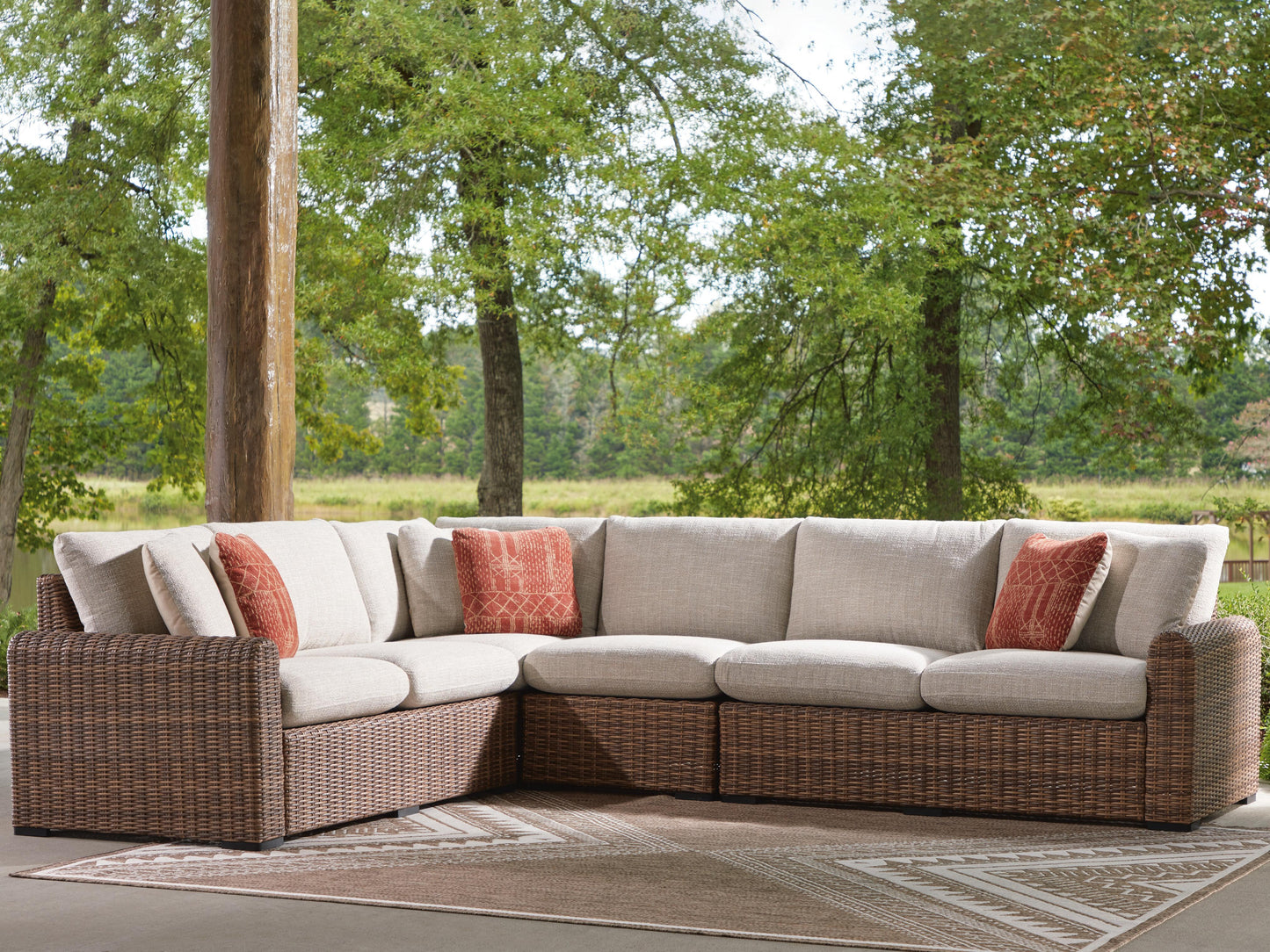 Dolan Creek 4-Piece Outdoor Sectional