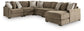 Camellia-Court 6-Piece Sectional with Chaise
